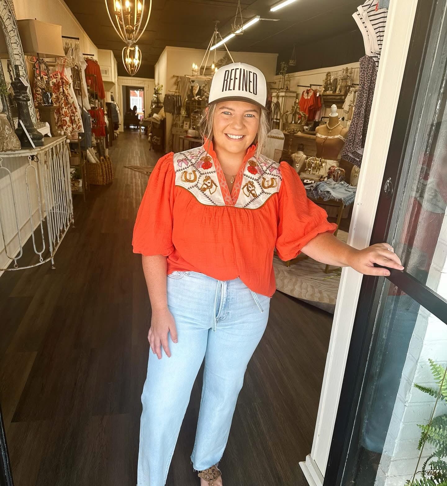 Giddy Up Embroidered Top