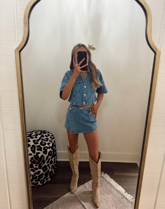 Denim Rodeo Babe Set (Sold as Set)