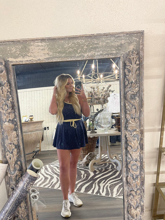 Navy Contrast Athleisure Set