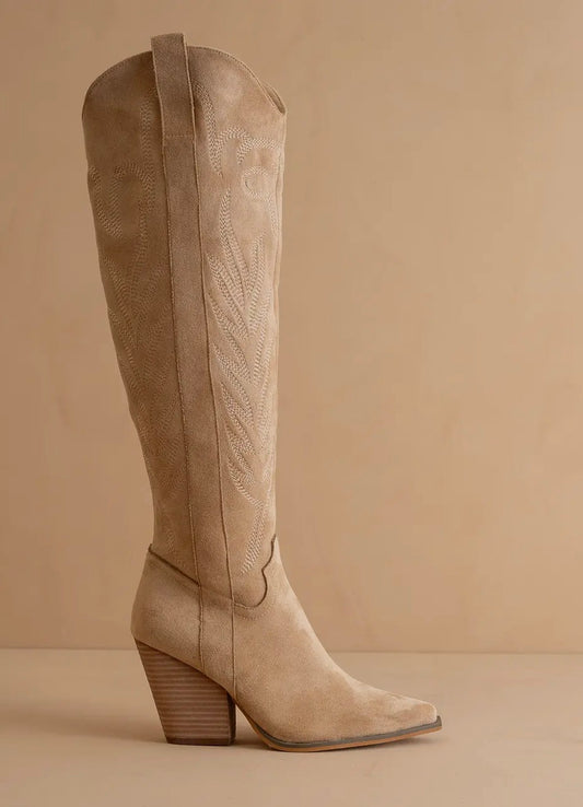 The Bronco Almond Cowboy Boot