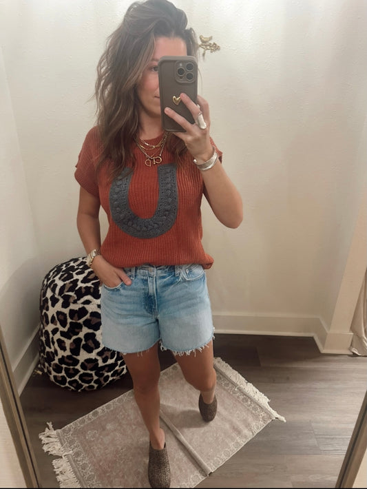 Horseshoe Sweater Vest