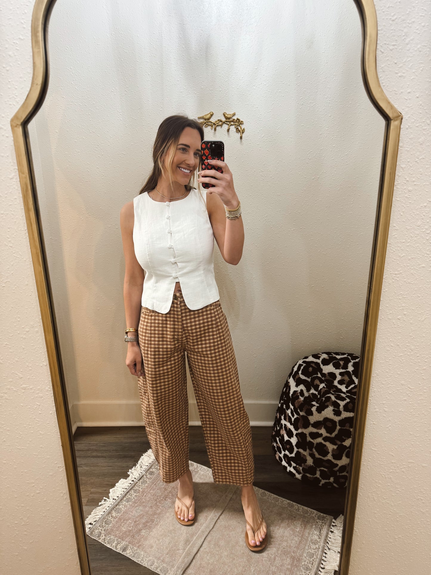 Carmel Chesnut Barrel Jeans