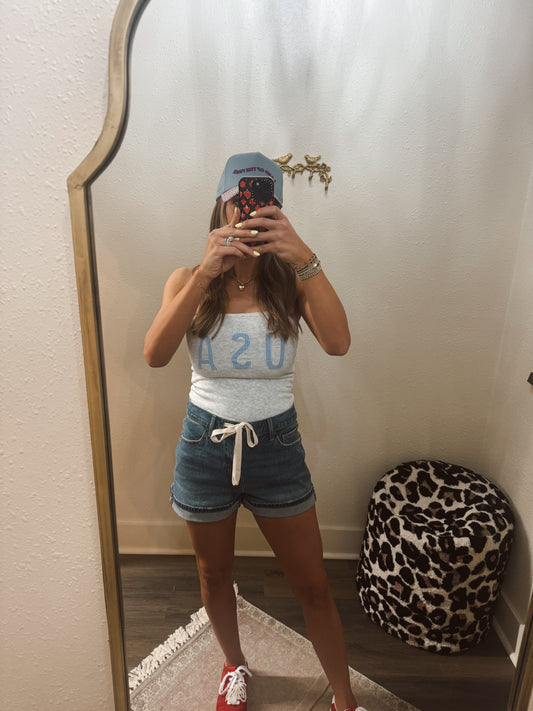 Sweet Drawstring Summer Shorts
