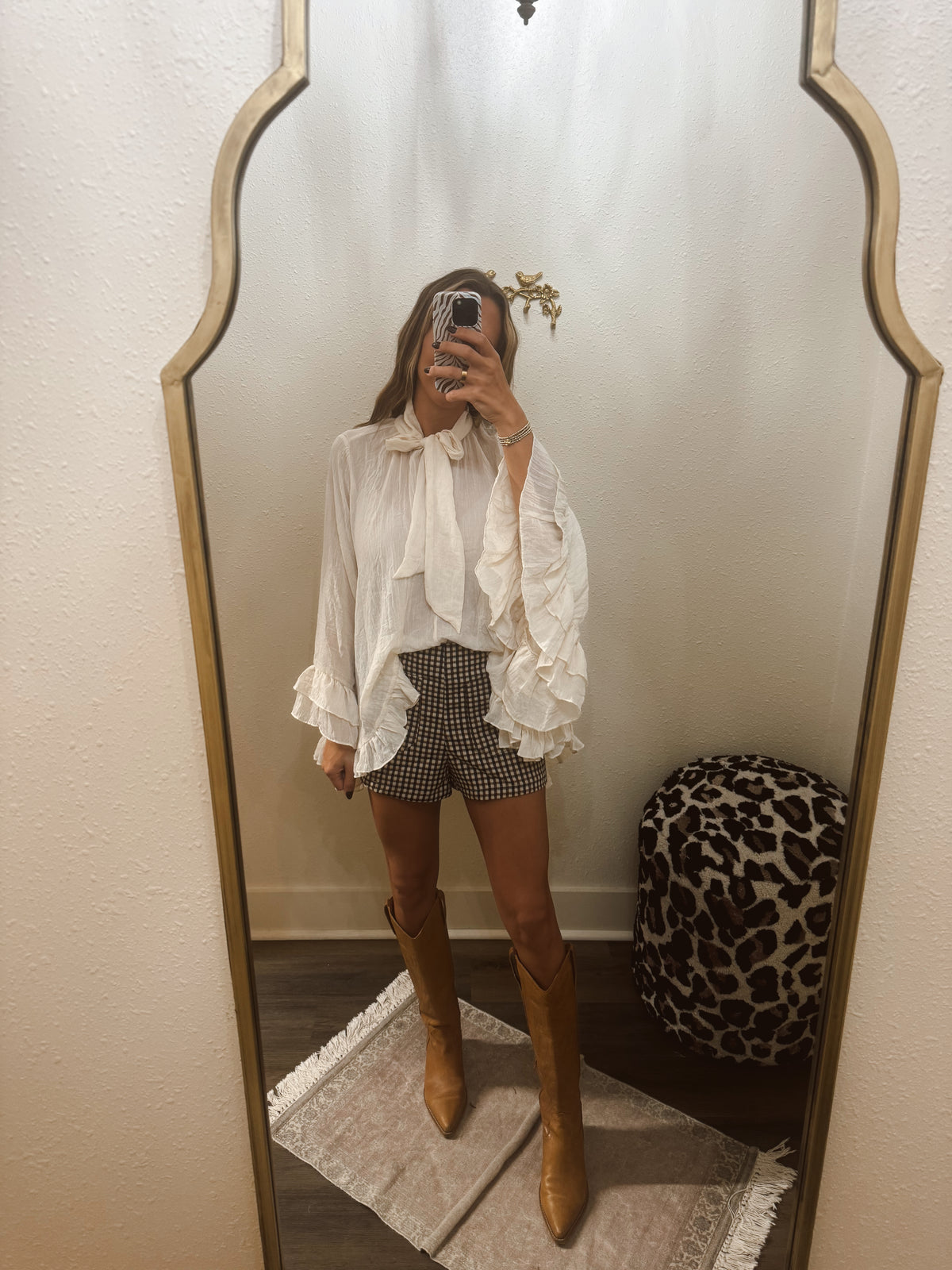 The Wild Side In Cream Blouse