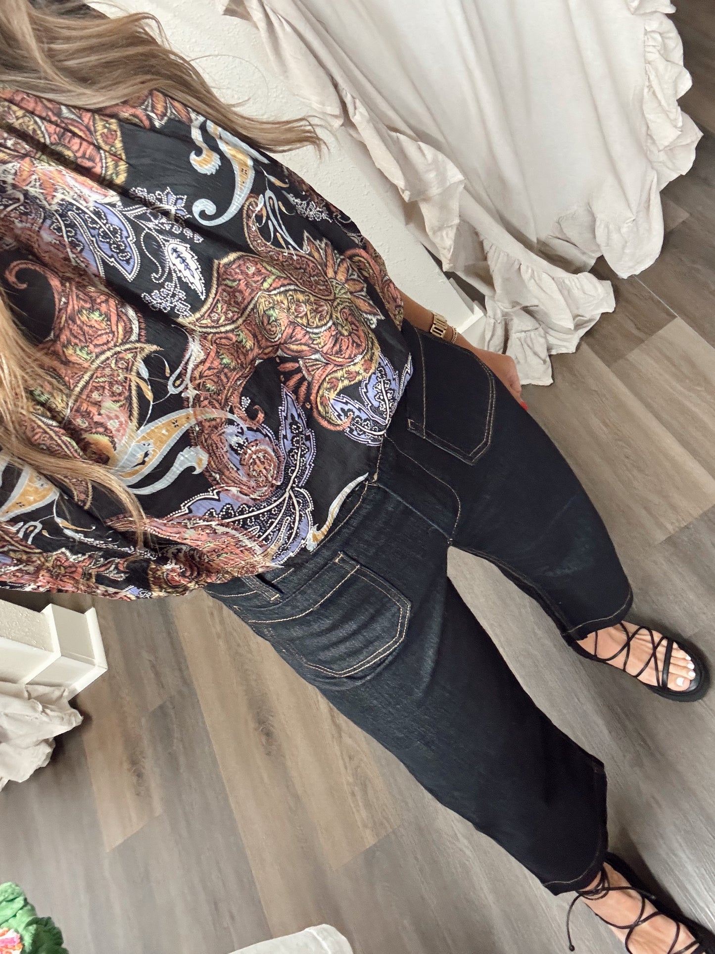 Black Straight Leg Denim