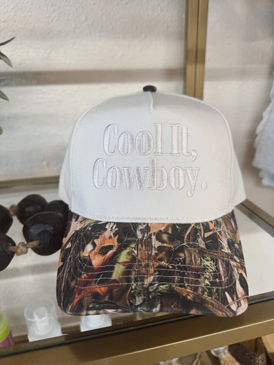 Cool It Cowboy Camo Trucker Hat