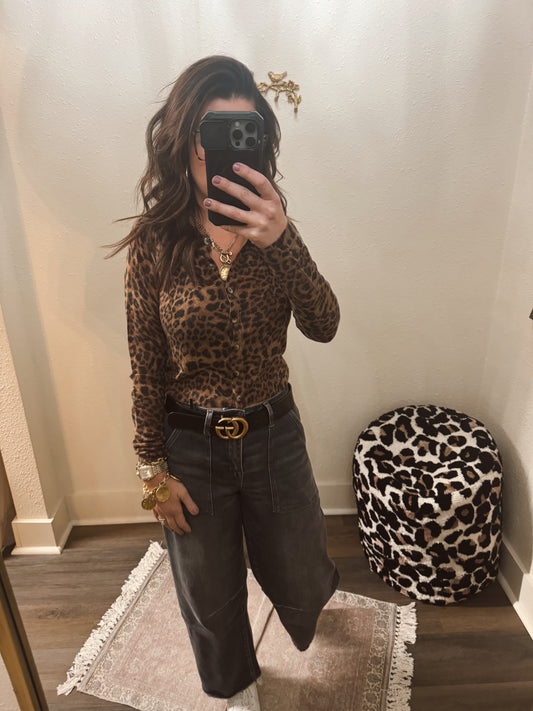 High Rise Ash Black Barrel Jeans