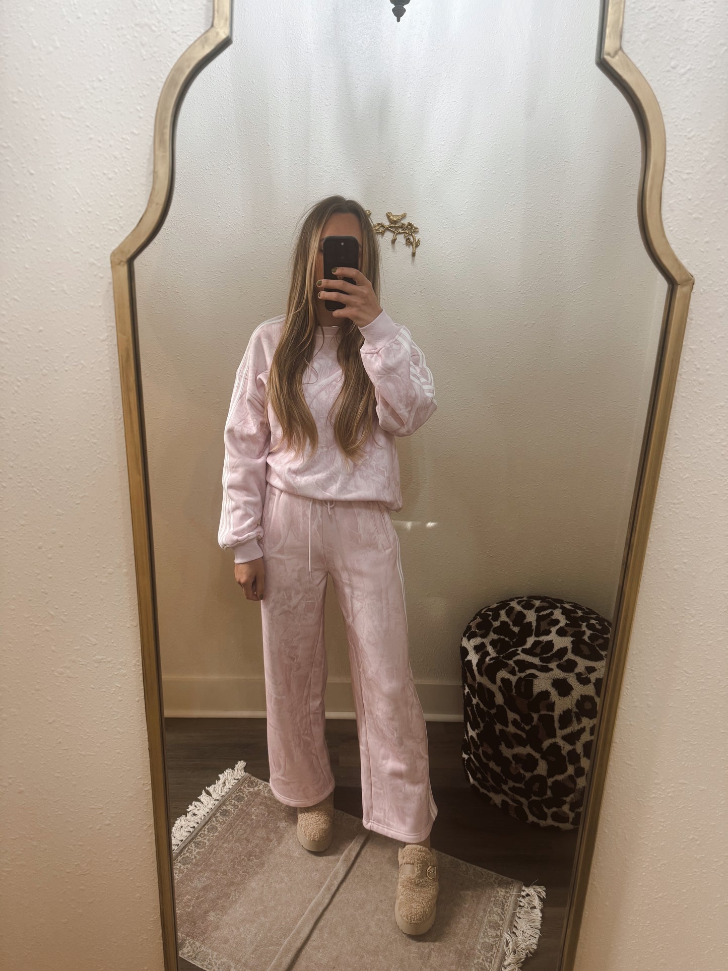 Pink Camo Sports Sweat Set