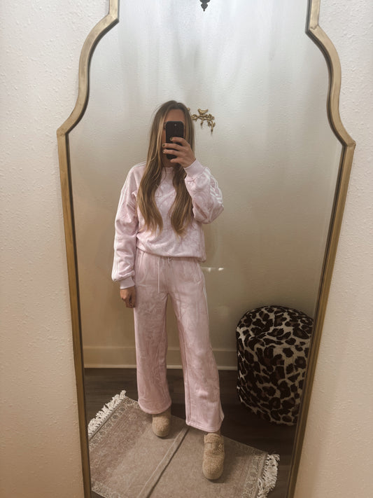 Pink Camo Sports Sweat Set