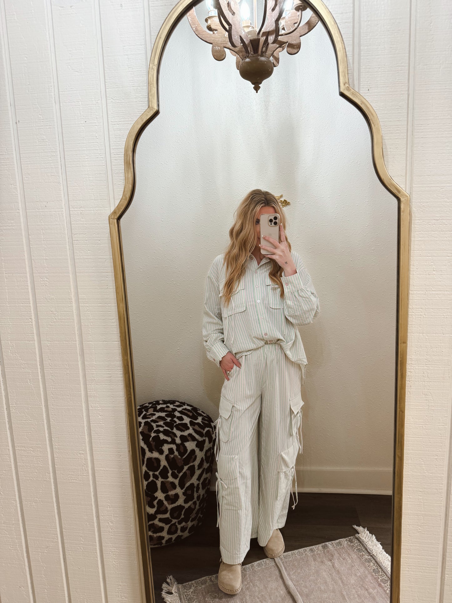Seer Sucker Bow Jammies Set