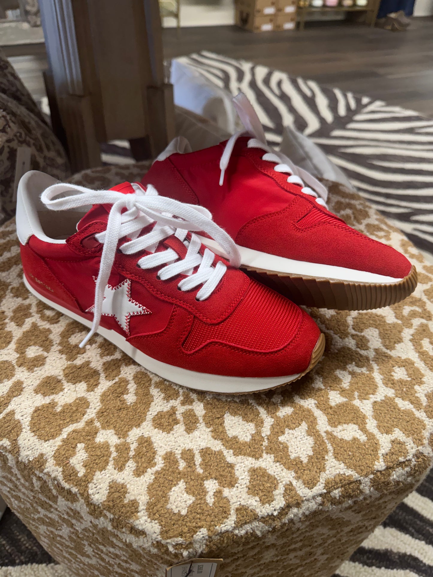 Red Mesh Vintage Havana Sneaker