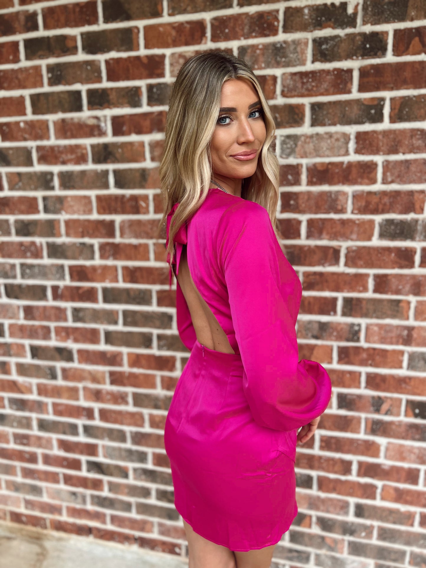 Long Sleeve Mock Mini Dress